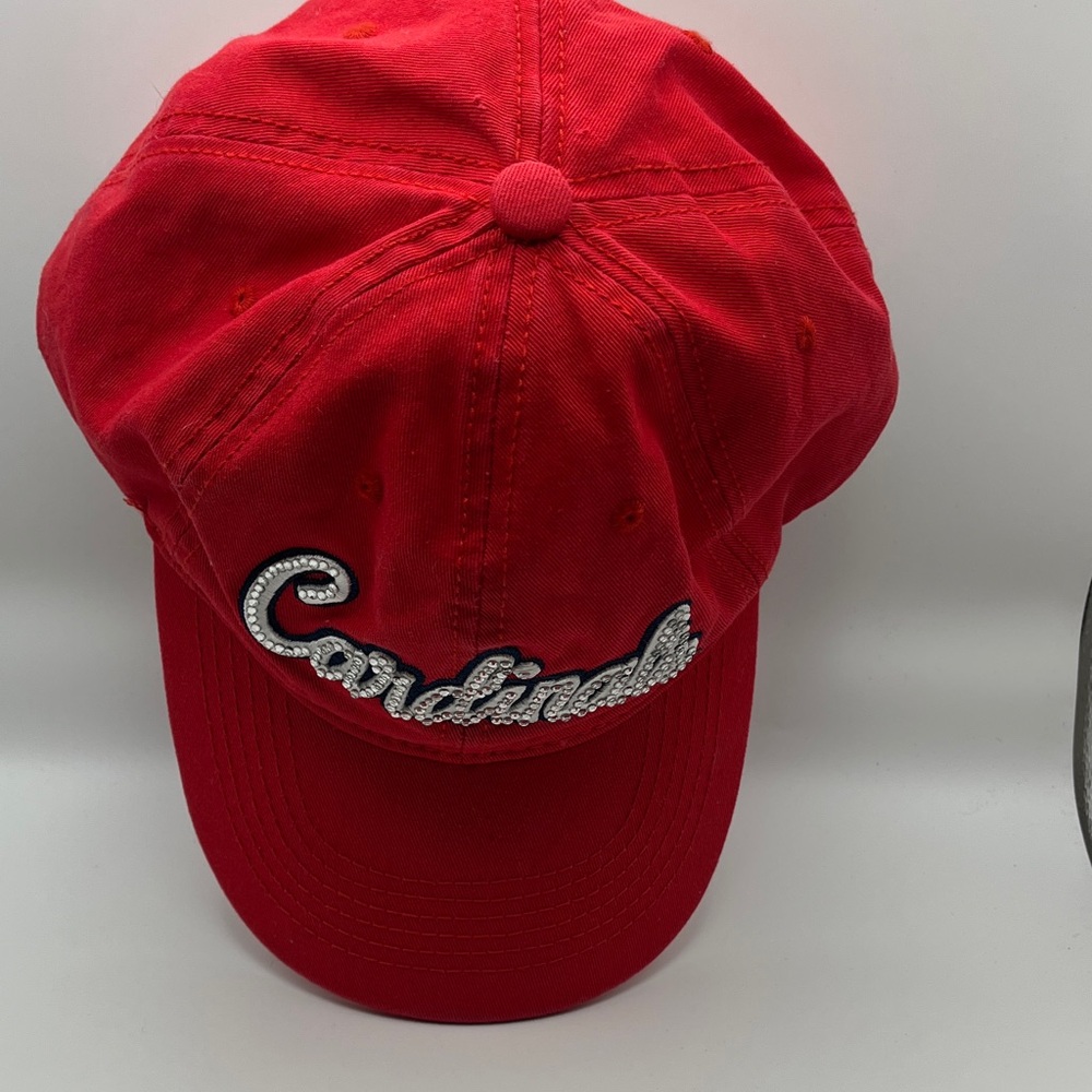 Cardinals Embroidered Cap with Sparkles - Picture 10 of 12